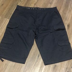 EUC flex George grey khaki shorts